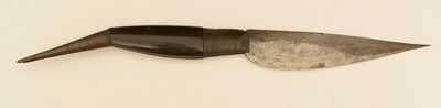 Lot 969 - A 19th Century Spanish navaja folding knife