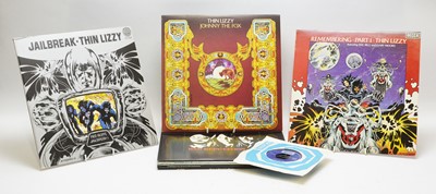 Lot 896 - Thin Lizzy LPs and singles