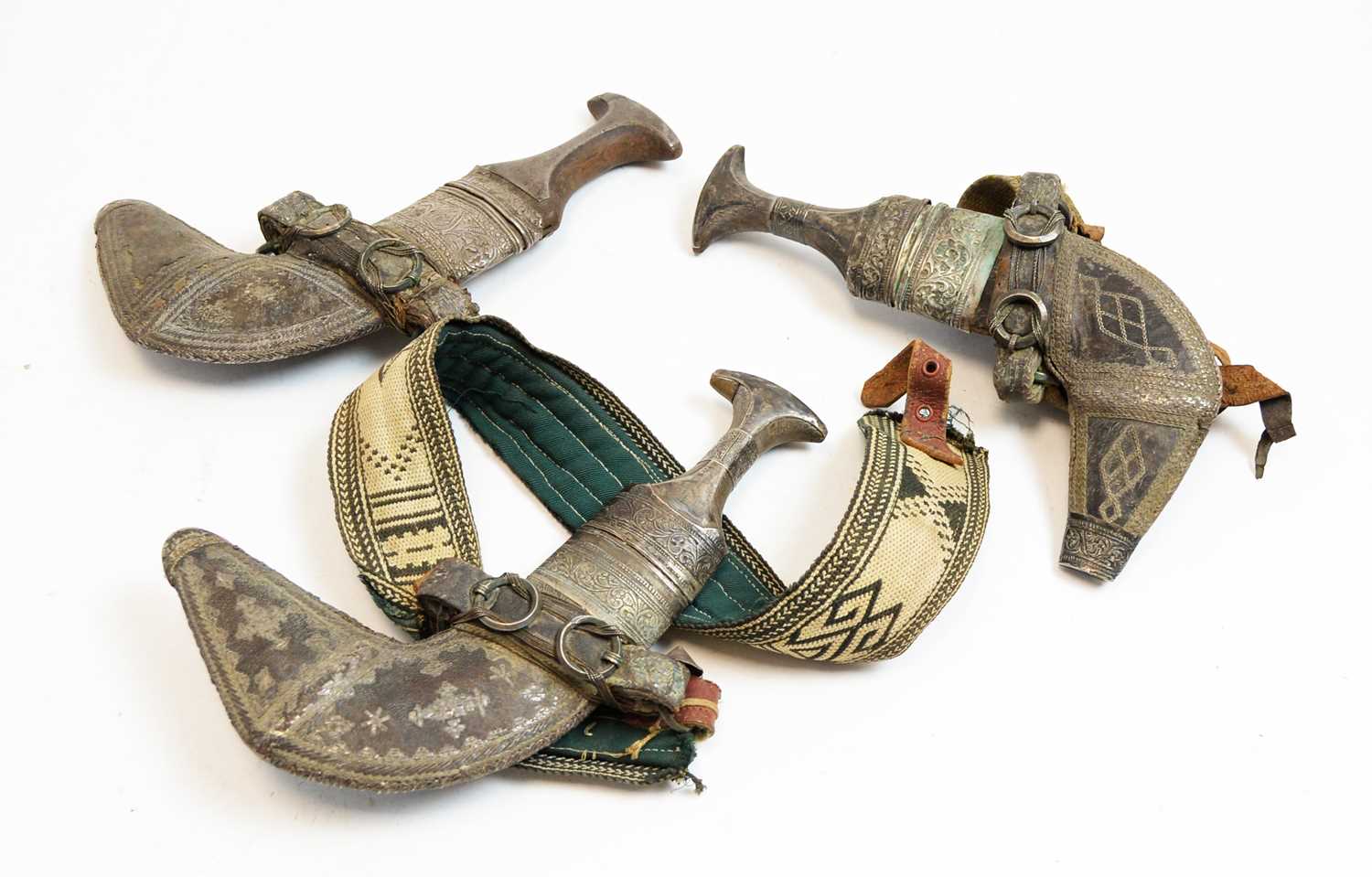 Lot 711 - Three 19th Century jambiyas