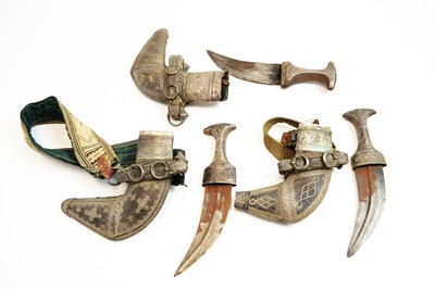 Lot 711 - Three 19th Century jambiyas