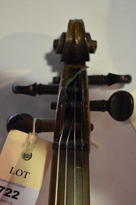 Lot 722 - 19th Century German Violin