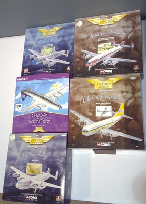 Lot 1234 - Five Corgi Aviation Archive 1:144 Scale aircraft.