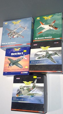 Lot 1235 - Five Corgi Aviation Archive 1:72 Scale aircraft.