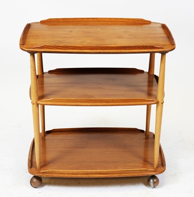 Lot 87 - Ercol - Windsor model no 3 three tier drinks trolley