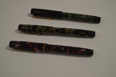 Lot 683 - Three Parker Victory fountain pens