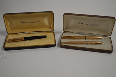 Lot 698 - Watermans cased pens