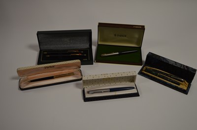 Lot 668 - Parker, Burnham and other pens