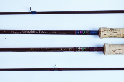 Lot 769 - Two Daiwa spinning rods and slips.