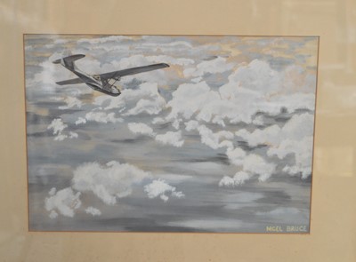 Lot 1648 - Flt Lt Nigel Bruce - watercolours