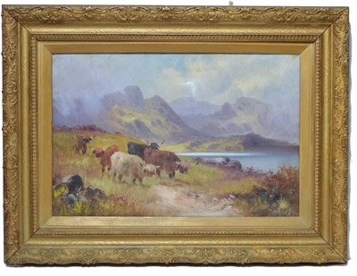 Lot 555 - William Perring Hollyer - oil.