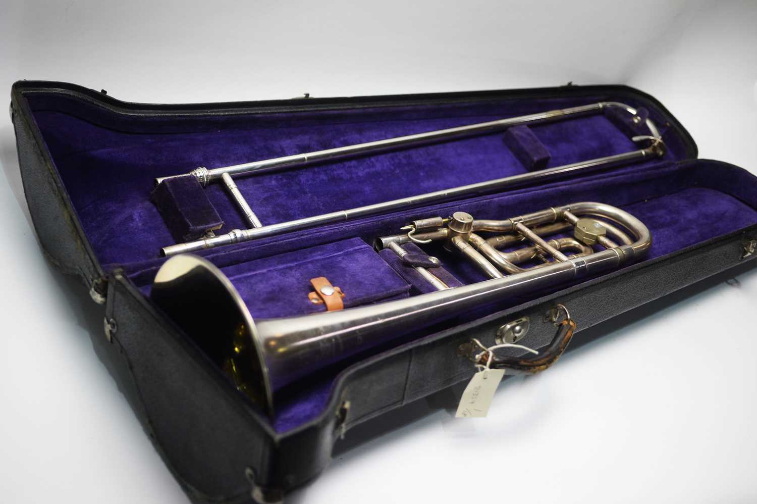 Lot 662 - B flat and F trombone by Holton, Elkhart