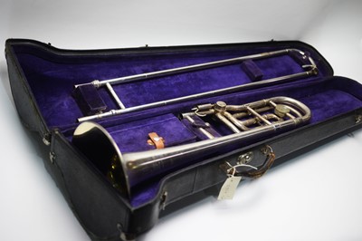 Lot 662 - B flat and F trombone by Holton, Elkhart