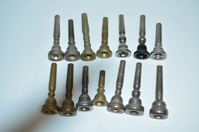 Lot 666 - 30 trumpet mouthpieces