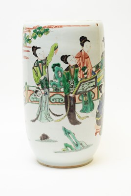 Lot 466 - Chinese famille verte vase