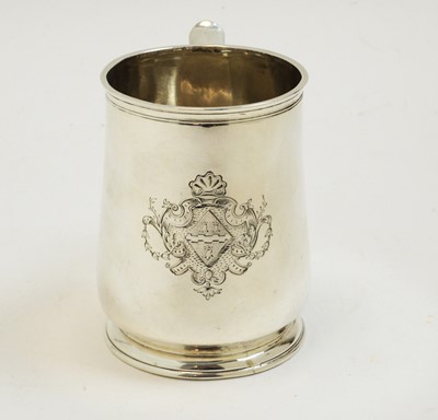 Lot 208 - George I silver tankard, by John Carnaby, Newcastle