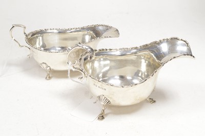 Lot 8 - Two silver sauce boats