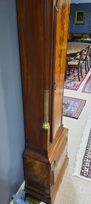 Lot 475 - James Allen, London - eight day musical mahogany longcase clock