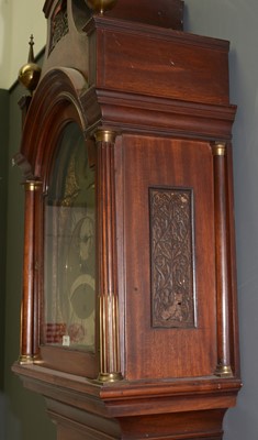 Lot 475 - James Allen, London - eight day musical mahogany longcase clock