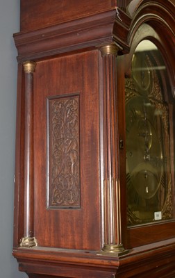 Lot 475 - James Allen, London - eight day musical mahogany longcase clock