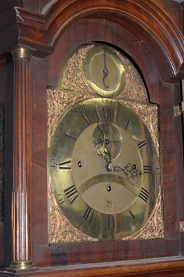Lot 475 - James Allen, London - eight day musical mahogany longcase clock