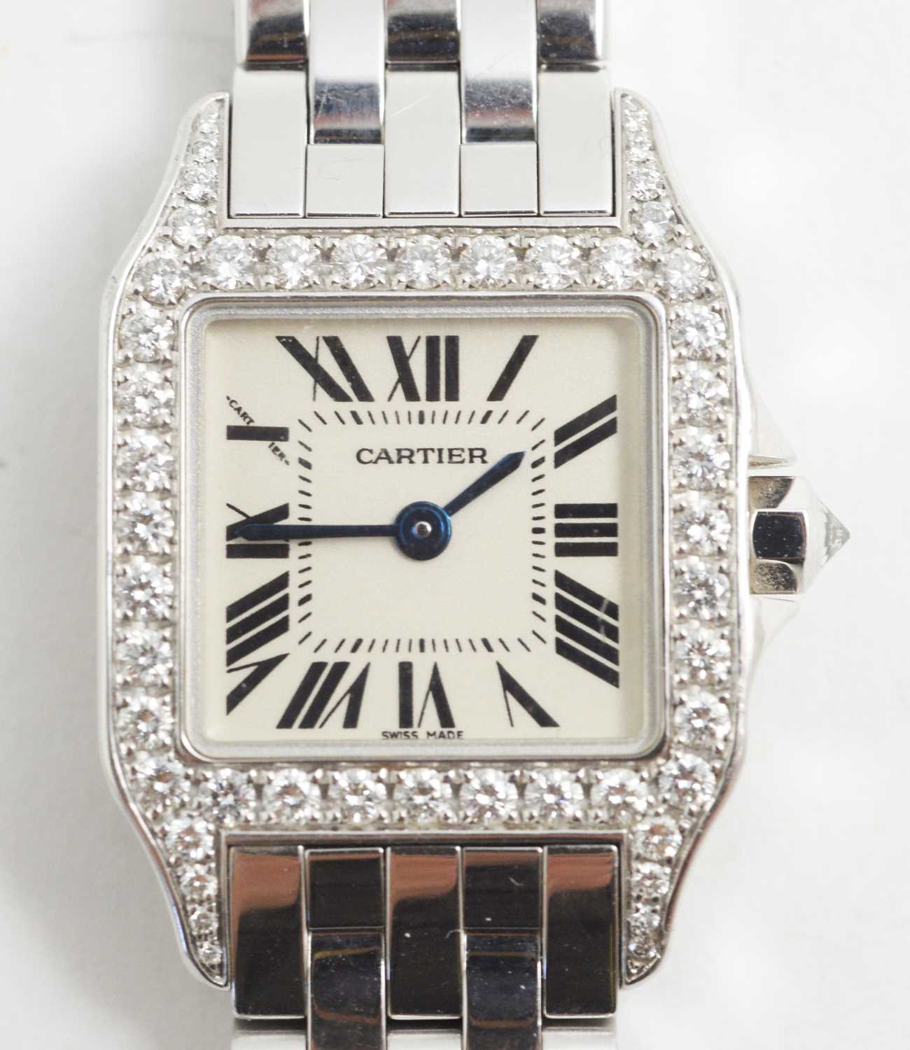 Lot 91 - Cartier Santos Demoiselle ladies wristwatch