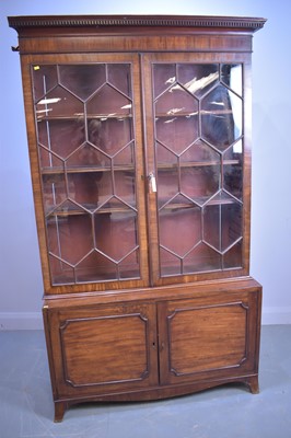 Lot 500 - Georgian style bookcase.
