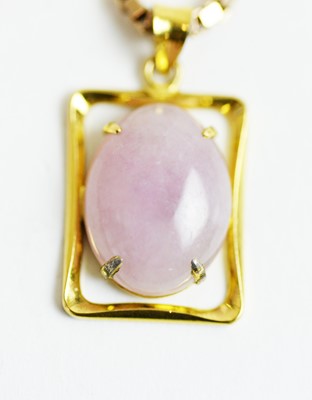 Lot 72 - Rose jade pendant