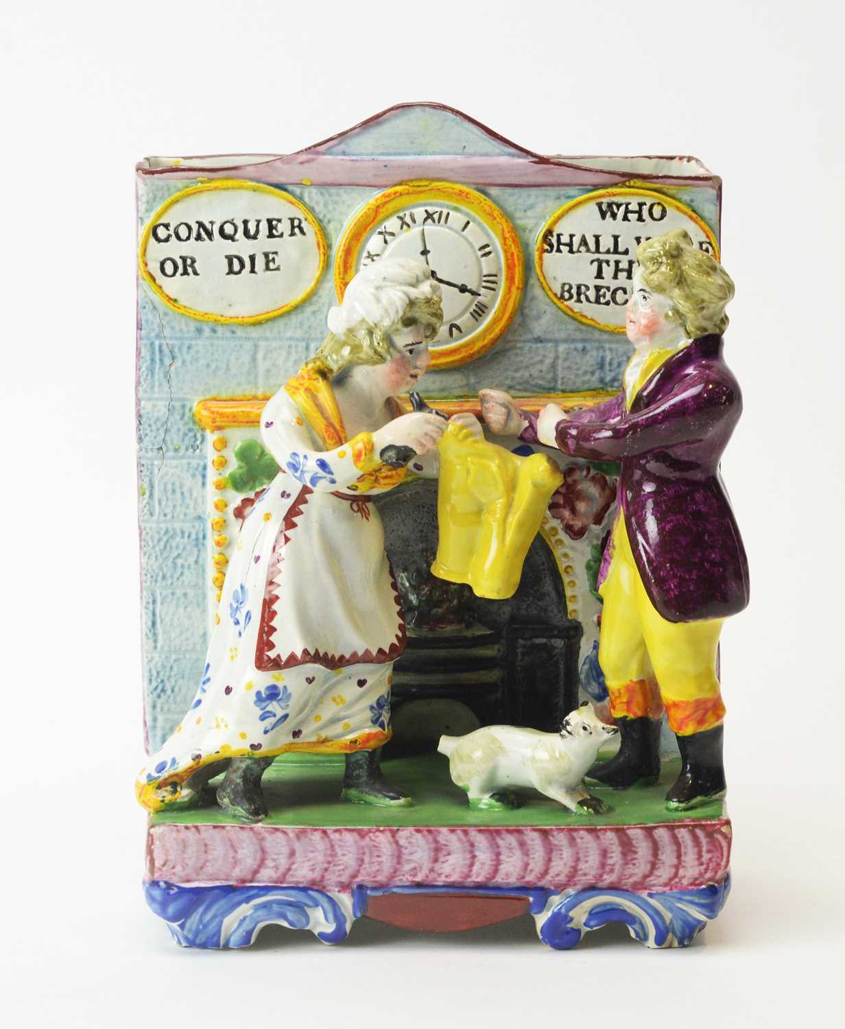 Lot 618 - Staffordshire battle of the breeches group