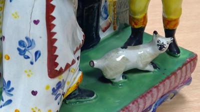 Lot 618 - Staffordshire battle of the breeches group