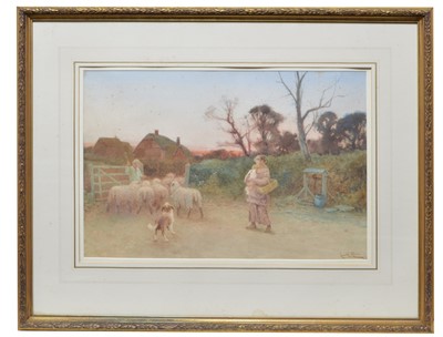 Lot 847 - Leopold Rivers - watercolour.
