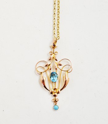 Lot 77 - Edwardian pendant on chain