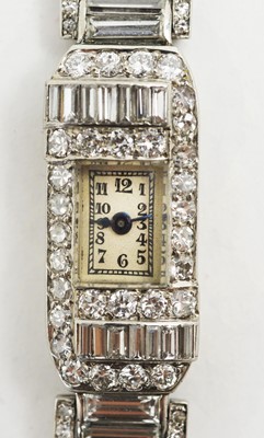 Lot 84 - Marc Favre diamond cocktail watch