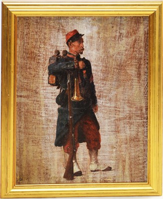 Lot 918 - A Follower of Jean Baptiste Edouard Detaille - oil.