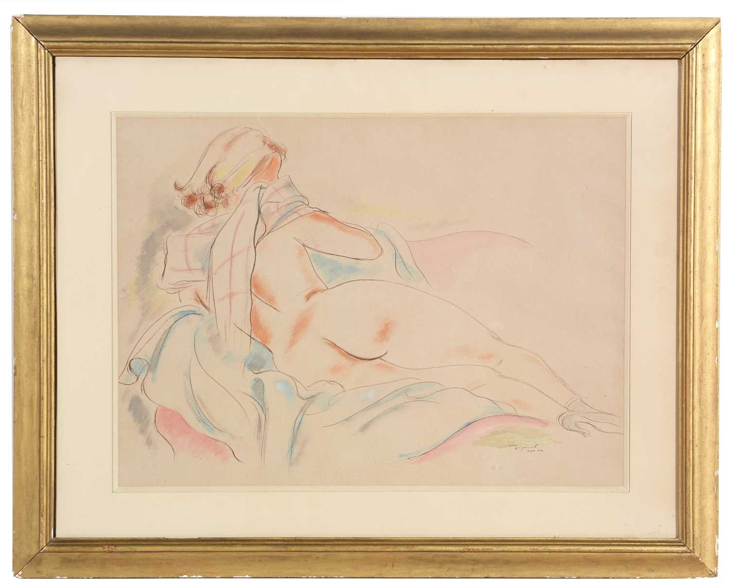 Lot 307 - André Dignimont - watercolour.
