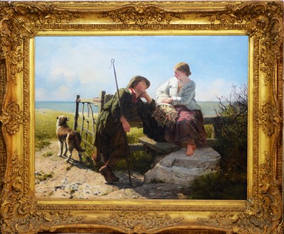 Lot 497 - James John Hill - oil.