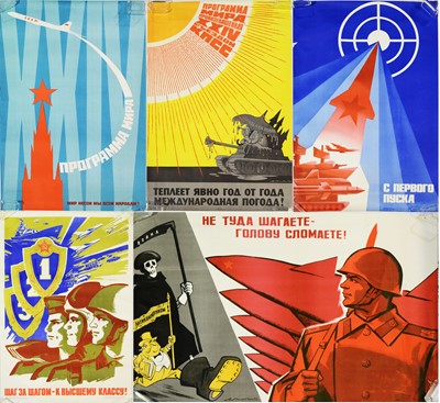 Lot 973 - Soviet propaganda posters.