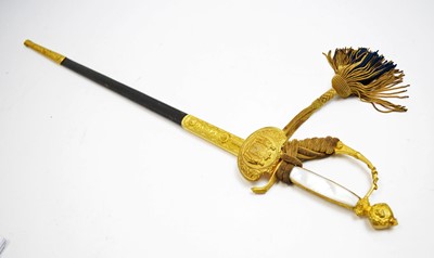 Lot 717 - A Royal Danish short sword by C. L. Seifert circa 1910