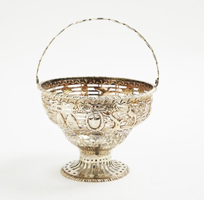 Lot 139 - Irish silver basket, by Joseph Jackson