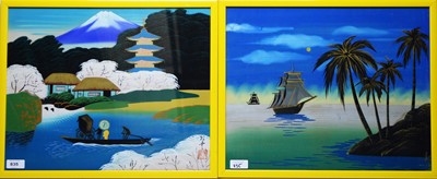 Lot 835 - 20th Century Japanese School - watercolours