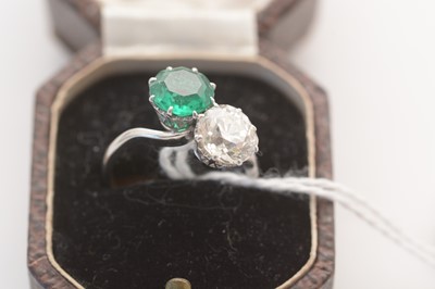 Lot 8 - A Colombian emerald and diamond ring