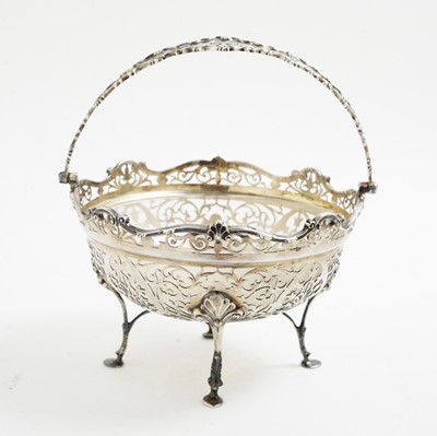 Lot 108 - Silver basket by Alexander Clark & Co Ltd