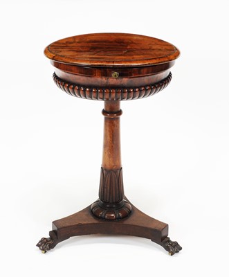 Lot 791 - Regency mahogany teapoy
