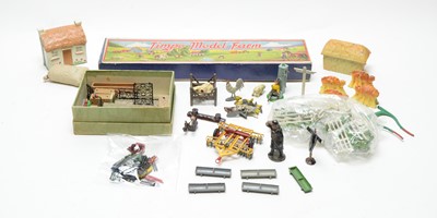 Lot 1124 - A Timpo Toys Farm Series lead set; and a Dorset Products Farmyard Series set.