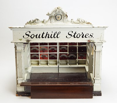 Lot 942 - Moritz Gottschalk: a Victorian shop "Southill Stores"; and shop counter.