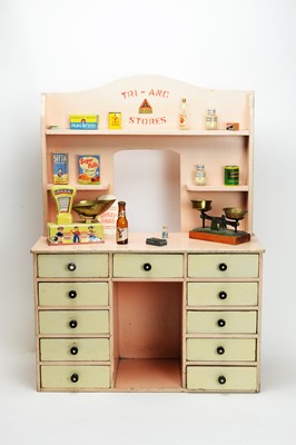 Lot 947 - Tri-ang, England: a doll's store, and accessories.