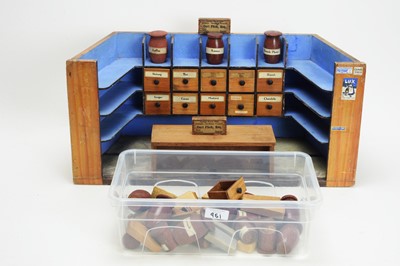 Lot 951 - A doll's Victorian grocers shop interior, and accessories.