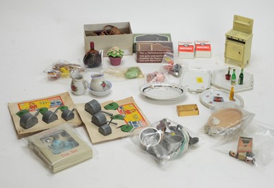 Lot 957 - Crescent Toys: doll's pots and pans; tea sets; and other doll's accessories.