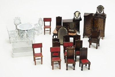 Lot 962 - Mattel: Little Farm metal and plastic doll's house lounge furniture; and garden furniture.