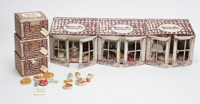 Lot 999 - Colour Box Miniatures, doll's food and table settings.