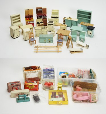 Lot 891 - Doll's house furniture & furnishings